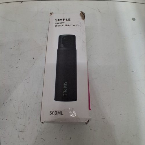 SIMPLE VACUUM INSULATED BOTTLE - 500 ML - BLACK image 4
