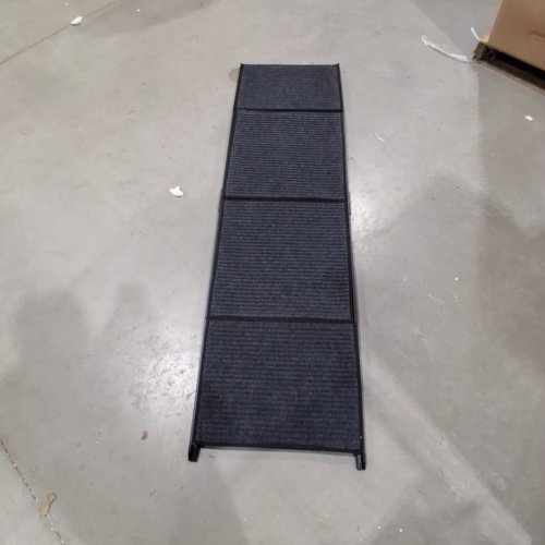 VEEHOO EXTRA WIDE FOLDING NON SLIP RUG SURFACE DOG RAMP - 71" X 20" - BLACK/GREY (MODEL: CWPT2606CP) image 3