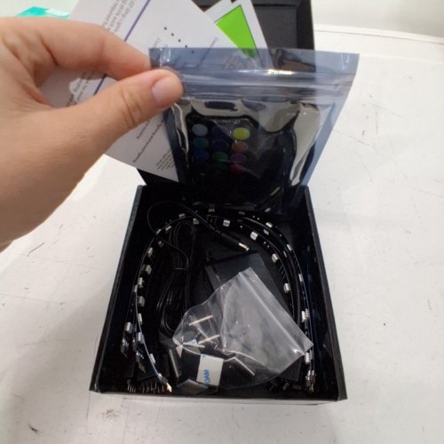 4PK HITLIGHTS MULTICOLOR REMOTE CONTROL LED CABINET STRIP LIGHTS - 1FT EACH - MULTICOLOR image 2