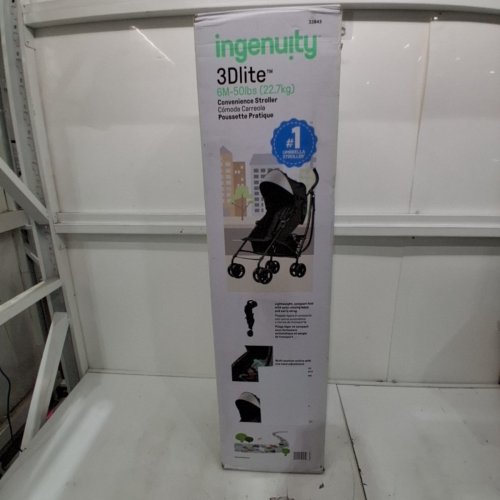 INGENUITY 3DLITE SUMMER INFANT FOLDABLE CONVENIENCE STROLLER - 50LB CAPACITY - BLACK image 8