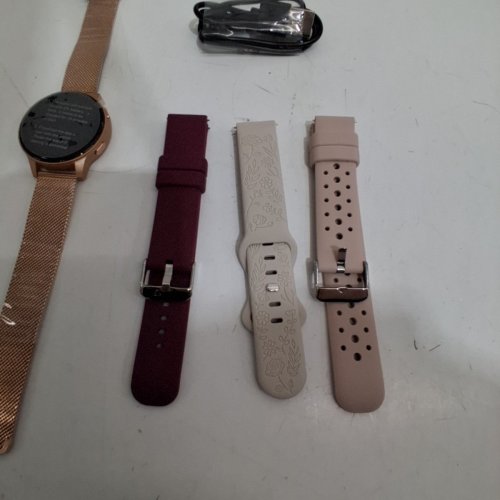 WOMEN'S IARET SMART WATCH FITNESS TRACKER WITH 4 EXTRA BANDS & NECKLACE GIFTSET- 41 MM, BLUETOOTH CALL, HEART RATE/SLEEP MONITOR, 120+ SPORTS MODES, ANDROID & IOS - ROSE GOLD image 6