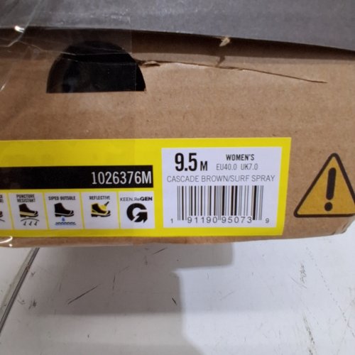 WOMEN'S KEEN CSA FLINT II STEEL TOE WORK SHOES - 9.5M - CASCADE BROWN / SURF SPRAY (MODEL: 1026376M) image 2