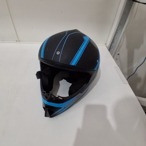 ADULT ZJRA FOUR-WHEELER HELMET - SMALL - BLACK AND BLUE (MODEL: ZH-02) image 3