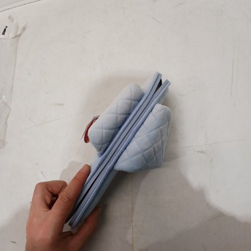 TIME AND TRU QUILTED SLIPPERS - 7W - LIGHT BLUE image 5