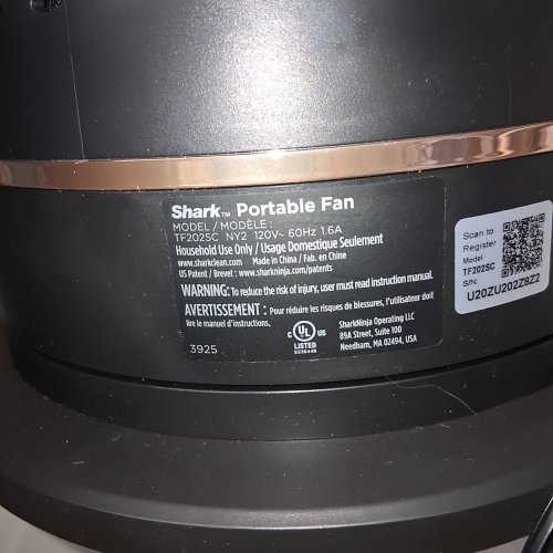 SHARK TURBOBLADE BLADELESS TOWER FAN WITH 80 FT AIRFLOW, 180° OSCILLATION, DUAL PIVOT COOLING, 10 SPEEDS, QUIET OPERATION, DUSTDEFENSE, AND REMOTE CONTROL - BLACK (MODEL: TF202SC) image 5