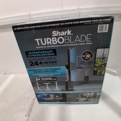 SHARK TURBOBLADE BLADELESS TOWER FAN WITH 80 FT AIRFLOW, 180° OSCILLATION, DUAL PIVOT COOLING, 10 SPEEDS, QUIET OPERATION, DUSTDEFENSE, AND REMOTE CONTROL - BLACK (MODEL: TF202SC) image 6