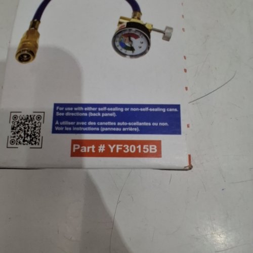 DURACOOL 1234YF A/C CHARGING HOSE WITH GAUGE AND QUICK CONNECT (ITEM: YF3015B) image 2
