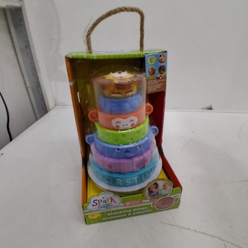 8pc TODDLER SPARK CREATE IMAGINE STACKING RINGS - MULTICOLOR image 2