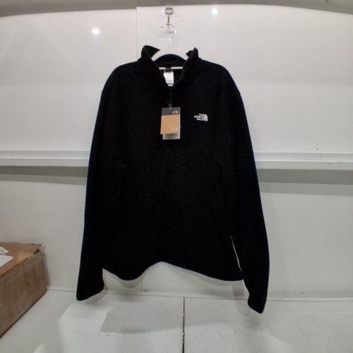 MEN'S NORTH FACE GLACIER QUARTER-ZIP FLEECE SWEATER - XXL - BLACK (STYLE: NF0A8D0Q) image 2