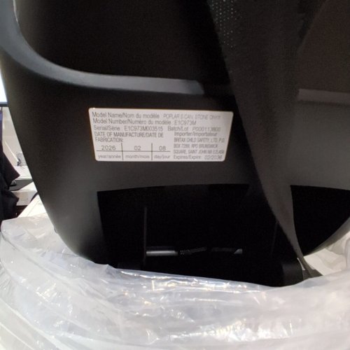 BRITAX POPLAR S CONVERTIBLE CAR SEAT WITH REBOUND BAR - GREY/BLACK image 3