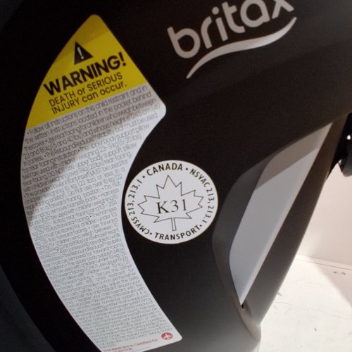 BRITAX POPLAR S CONVERTIBLE CAR SEAT WITH REBOUND BAR - GREY/BLACK image 4
