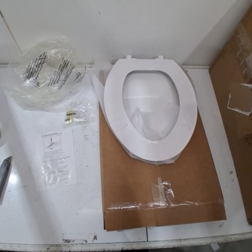 AMERICAN STANDARD ELONGATED TOILET SEAT - 18" - WHITE image 2