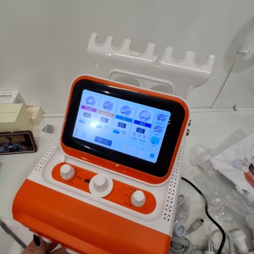 HYDRA DERMABRASION H202 AQUA 7-IN-1 BEAUTY FACIAL DEVICE - WHITE /ORANGE image 5