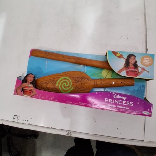 DISNEY PRINCESS MOANA'S MAGICAL LIGHT UP TALKING OAR - 3FT - BROWN image 3