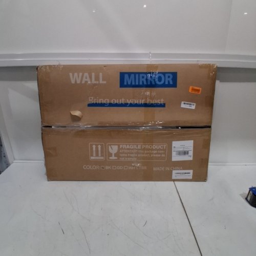 NEUWEABY ARCHED WALL MIRROR WITH METAL FRAME - 20" X 30" - BLACK (MODEL: 2030-BK) image 6