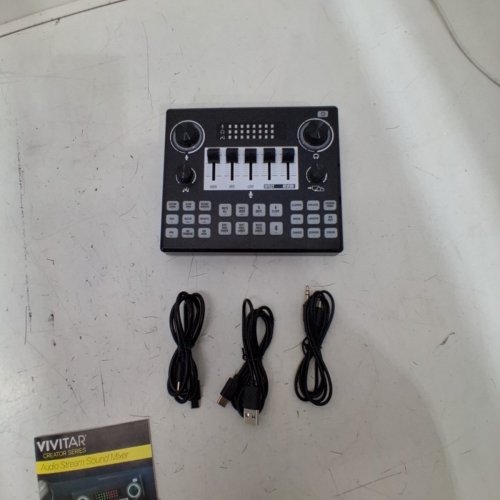 VIVITAR AUDIO STREAM SOUND MIXER WITH BLUETOOTH, MULTIPLE SOUND PADS & EFFECTS FOR VLOGGING, STREAMING, PODCASTING - BLACK (MODEL: VIVAUDMIX-NOC) image 3