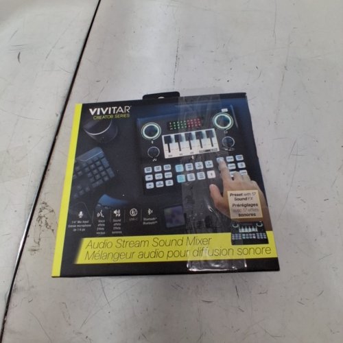 VIVITAR AUDIO STREAM SOUND MIXER WITH BLUETOOTH, MULTIPLE SOUND PADS & EFFECTS FOR VLOGGING, STREAMING, PODCASTING - BLACK (MODEL: VIVAUDMIX-NOC) image 5