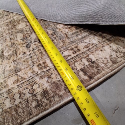 VINTAGE STYLE PATTERENED AREA RUG - 9FT X 11.5FT - BROWN/BEIGE image 8