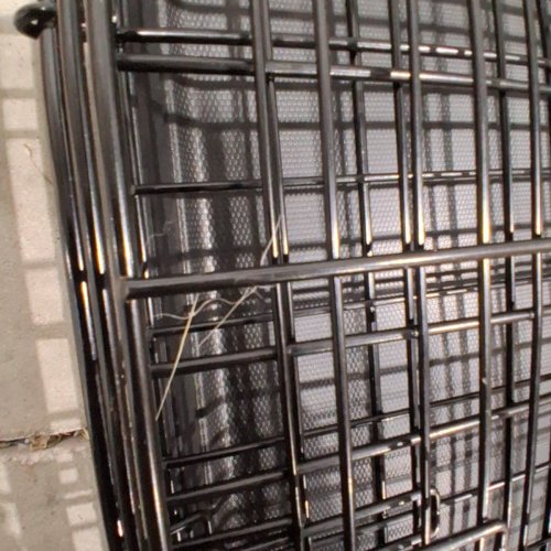 MIDWEST ICRATE DOUBLE DOOR FOLDING METAL DOG CRATE WITH DIVIDER PANEL AND FLOOR PROTECTING FEET - XL - 48" X 30" X 33" - BLACK - (MODEL: 1548DDU) image 5