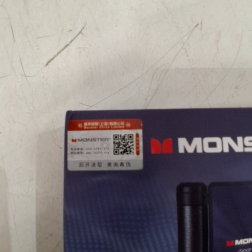 MONSTER DOUBLE FOLDING EAR HOOK WIRELESS HEADPHONES - BLUE\BLACK (MODEL: AC530) image 2