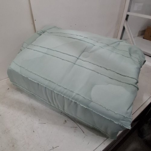 11PC MAINSTAYS BED IN A BAG SET - KING - GREEN/WHITE image 6