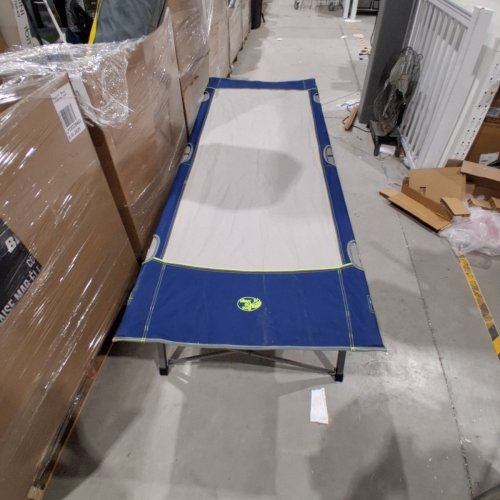 BPS AUTO-FOLD COT - 300LBS CAP - 83" X 30" X 20" - BLUE/GREY (MODEL: BD630-204107/405190/100198742) image 3