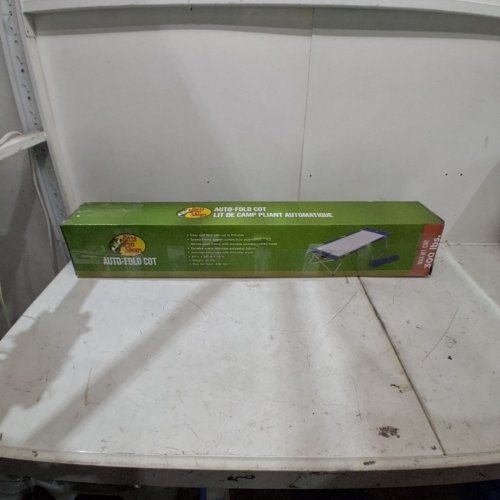 BPS AUTO-FOLD COT - 300LBS CAP - 83" X 30" X 20" - BLUE/GREY (MODEL: BD630-204107/405190/100198742) image 5
