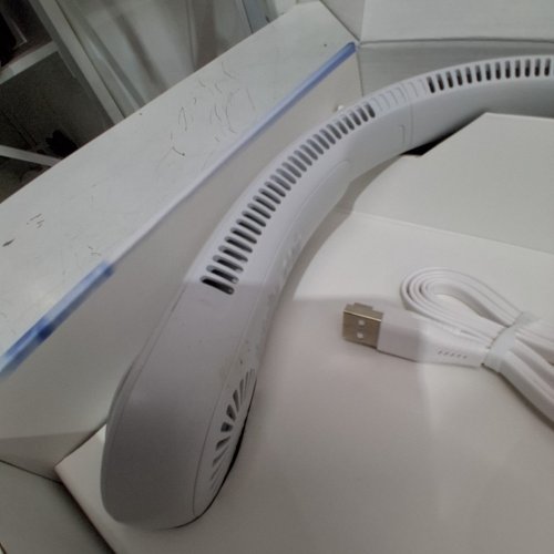 2PK JISULIFE RECHARGEABLE COOLING NECK FANS - WHITE (MODEL: 2789239) image 4