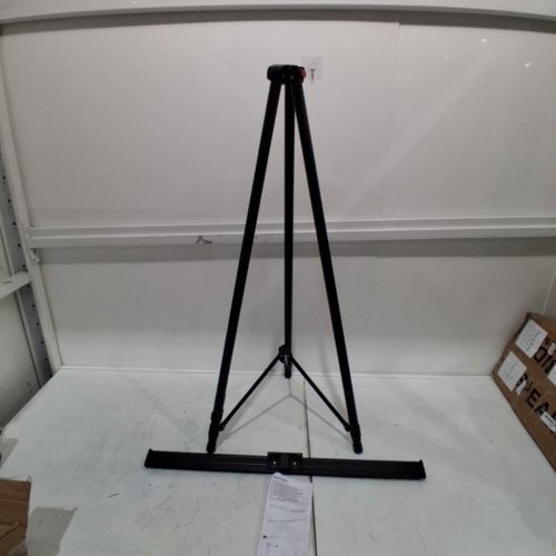 AMAZON BASICS HEAVY DUTY HIGH BOARDROOM ALUMINUM FLIPCHART WHITEBOARD AND DISPLAY EASEL STAND WITH ADJUSTABLE HEIGHT TELESCOPE TRIPOD - 28'' X 37''-69'' - BLACK (MODEL: KK2456A) image 2