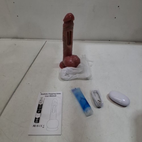 KHORBIN REALISTIC ANAL DILDOS VIBRATOR WITH REMOTE CONTROL. 9 FLAPPING, 9 VIBRATING, HEATING | SUCTION DILDO FOR G SPOT ANAL STIMULATION - 5.9" - BEIGE image 5