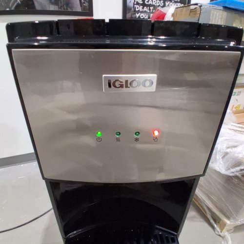 IGLOO BOTTOM-LOAD EATER DISPENSER BLACK/CHROME (MODEL: IWCBL353CRHBKS) image 2