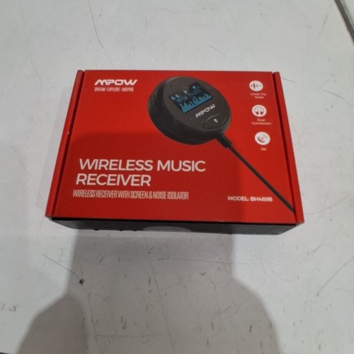 MPOW WIRELESS MUSIC RECEIVER WITH LCD DISPLAY & NOISE ISOLATOR (MODEL: BH489B) image 2