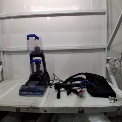 BISSELL POWERCLEAN TURBO PET XL UPRIGHT CARPET CLEANER - BLACK/BLUE (MODEL: 3738C) image 4