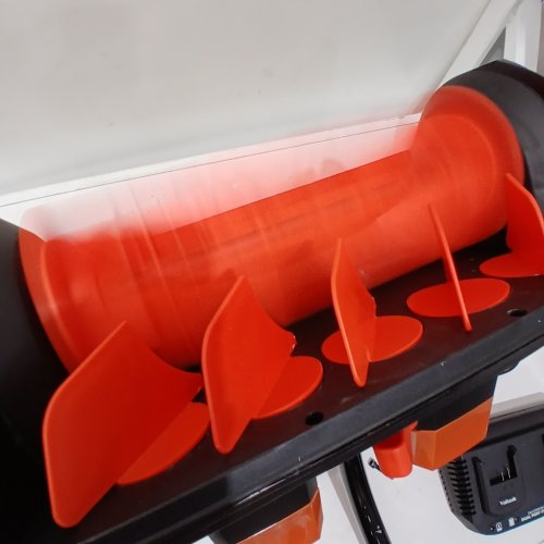 VOLTASK CORDLESS CORDLESS SNOW BLOWER WITH 2 BATTERIES & CHARGER - 16" - 48V - BLACK/ORANGE (MODEL: CSS004-160OR-CAVK/CSS004-160) image 4