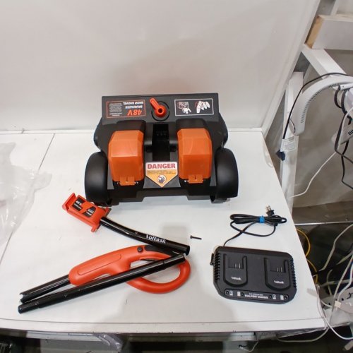 VOLTASK CORDLESS CORDLESS SNOW BLOWER WITH 2 BATTERIES & CHARGER - 16" - 48V - BLACK/ORANGE (MODEL: CSS004-160OR-CAVK/CSS004-160) image 5