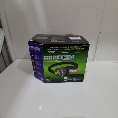 RAPID FLO COMPACT KINK RESISTANT GARDEN HOSE - 100FT - BLACK (MODEL: 1845730) image 3