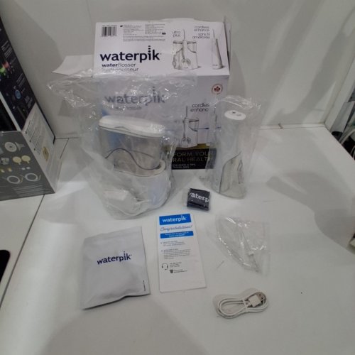 WATERPIK ULTRA PLUS & CORDLESS ENHANCE WATER FLOSSER COMBO PACK - WHITE (MODEL: 2702338) image 2