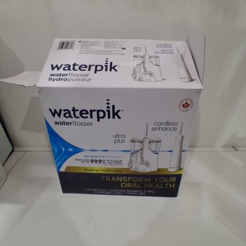 WATERPIK ULTRA PLUS & CORDLESS ENHANCE WATER FLOSSER COMBO PACK - WHITE (MODEL: 2702338) image 4