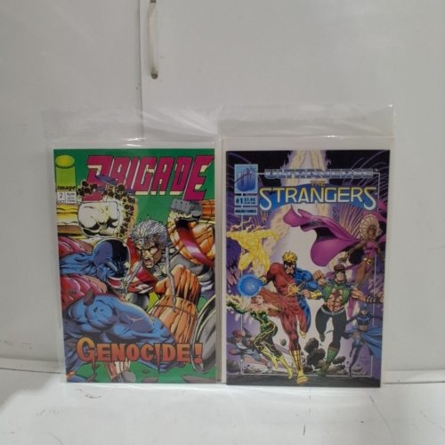 4 ASSTD MALIBU, MARVEL, AND IMAGE COMIC BOOKS - STANGERS #1, BRIGADE #2, MORBIUS THE LIVING VAMPIRE #3, THE CRUSADERS #1 - VARIOUS AUTHORS image 4