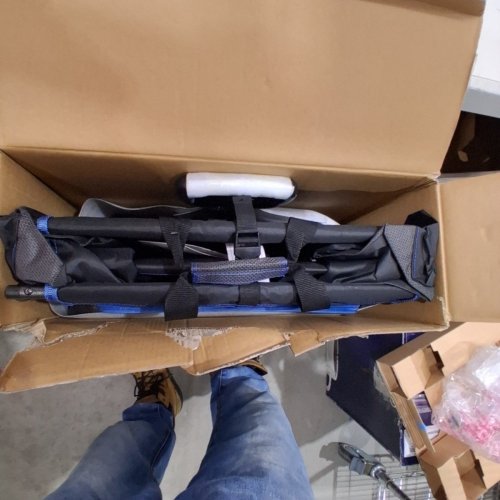 MAC SPORT XL COLLAPSIBLE FOLDING UTILITY WAGON - 350LBS MAX - BLACK/BLUE (MODEL: 1654593) image 2