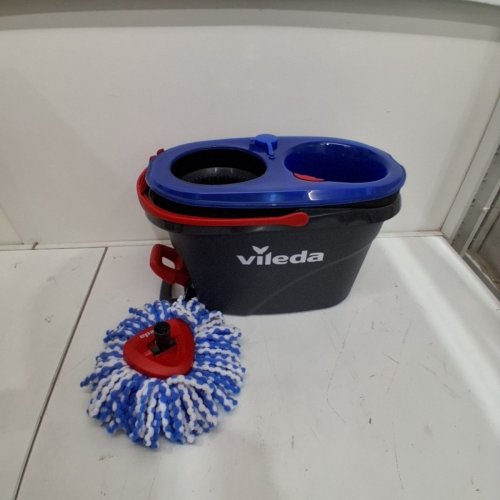 VILEDA EASYWRING RINSECLEAN MOP & BUCKET SYSTEM - GREY/BLUE image 2