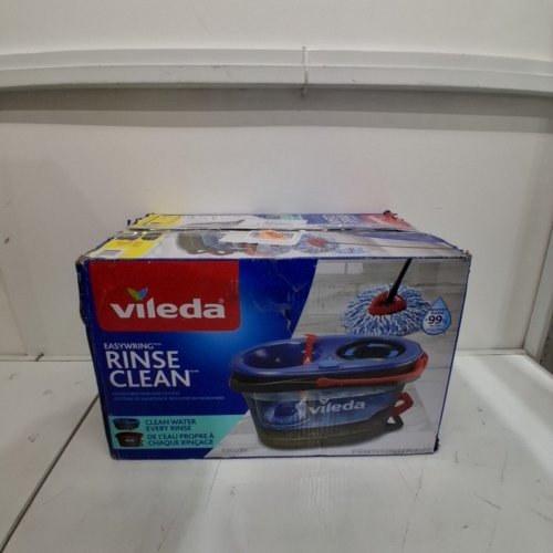 VILEDA EASYWRING RINSECLEAN MOP & BUCKET SYSTEM - GREY/BLUE image 4