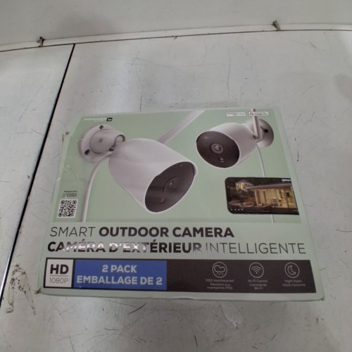 2PK MERKURY INNOVATIONS SMART WI-FI OUTDOOR SECURITY CAMERA - IP65 WEATHERPROOF -1080P HD - WHITE - (MODEL:CW253LD) image 5