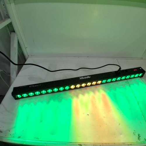 OPPSK RGB STAGE WASH LIGHT BAR 24 DJ STAGE LIGHT BAR WITH CHASE FUNCTION AUTO PLAY SOUND ACTIVATED BY WIRED DMX MASTER SLAVE - 40" 72W - BLACK image 2