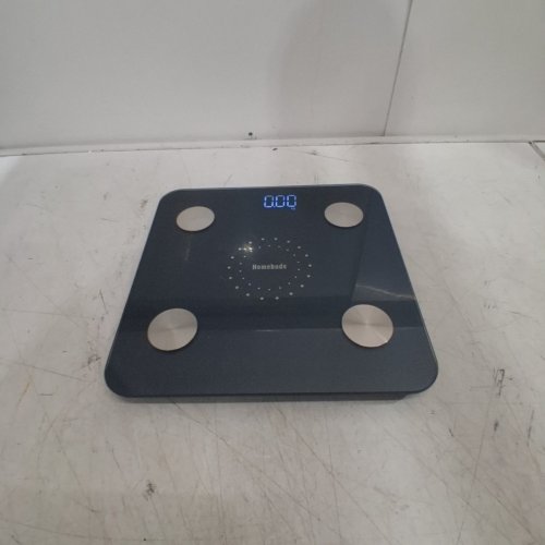 HOMEBUDS SMART BATHROOM SCALE FOR BODY WEIGHT WITH BLUETOOTH, BODY FAT MONITOR, BMI BODY COMPOSITION MONITOR AND SMART APP - 400LBS CAPACITY - 11" X 11" - BLACK (MODEL: HB902S) image 3