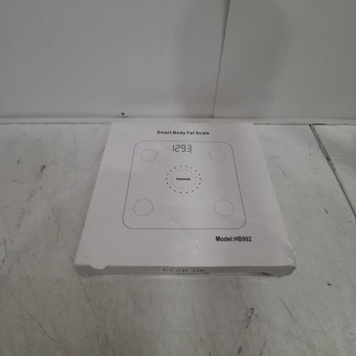 HOMEBUDS SMART BATHROOM SCALE FOR BODY WEIGHT WITH BLUETOOTH, BODY FAT MONITOR, BMI BODY COMPOSITION MONITOR AND SMART APP - 400LBS CAPACITY - 11" X 11" - BLACK (MODEL: HB902S) image 5