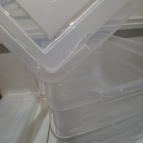 4PK IRIS FILE / LEGAL LETTER ORGANIZER PLASTIC STORAGE BIN/TOTE - 33L - CLEAR (MODEL: FB-21E/FB-21EE) image 3