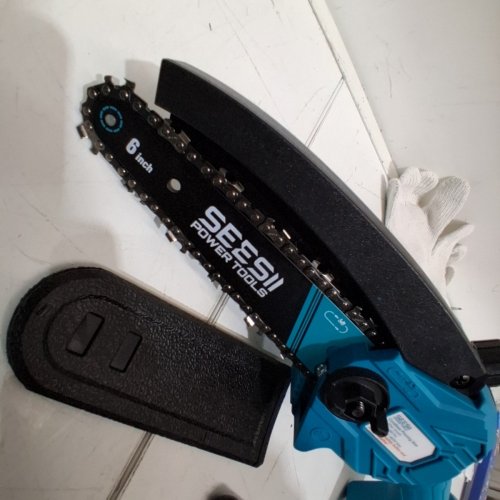 SEESII HANDHELD MINI CHAINSAW - 6" - 900W - DEEP BLUE (MODEL:M6 PRO) image 4