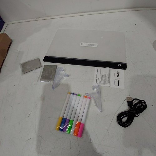 LED RGB INTERACTIVE ACRYLIC MESSAGE BOARD - 12" X 8" - CLEAR image 3