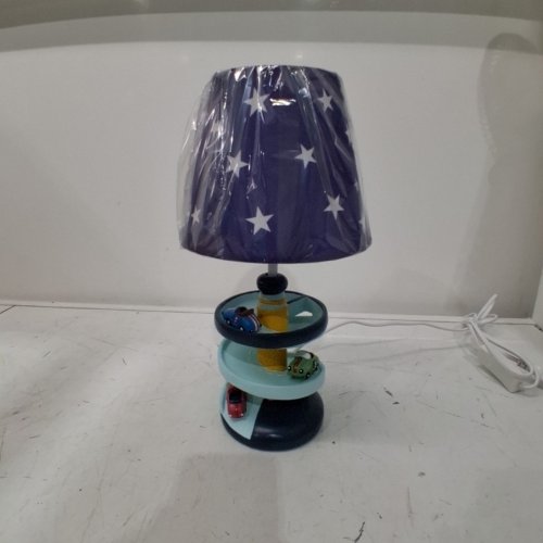 KIDS HERBESTBAY ADORAVLE RACING ROAD TABLE LAMP - 14" - NAVY AND TEAL image 3